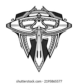 polynesian tattoo wrist sleeve tribal pattern forearm.  ethnic template ornaments vector.