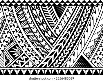 Polynesian tribal art tattoo design for arm band area