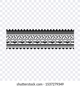 Polynesian tribal ethnic seamless fabric texture, pattern tattoo band samoan designs