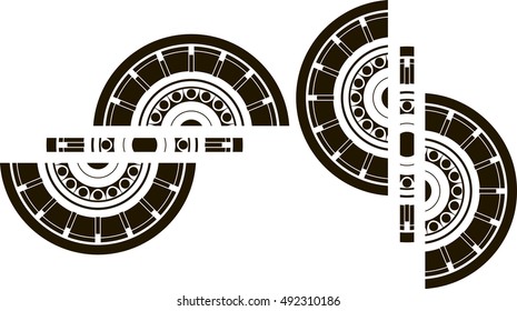 Polynesian tribal tattoo pattern