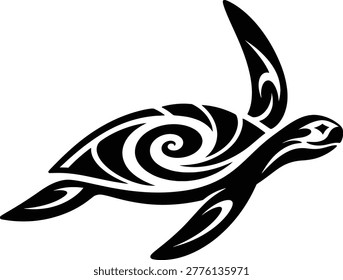 Polynesian turtle tattoo design a symbol of longevity and wisdom