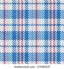 Polypropylene woven seamless pattern in blue colors. Fabric texture of chinese shopping bags. Qualitative vector (EPS-10) pattern for background, wallpaper, textile, etc