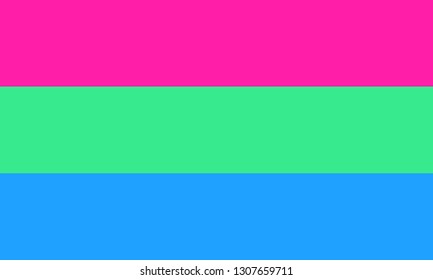 Polysexual pride flag - one of a communities of LGBT sexual minority.