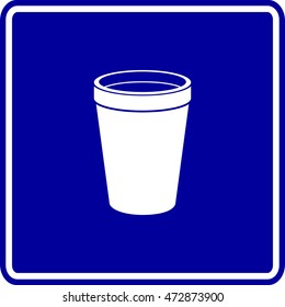 Polystyrene Foam Cup Symbol