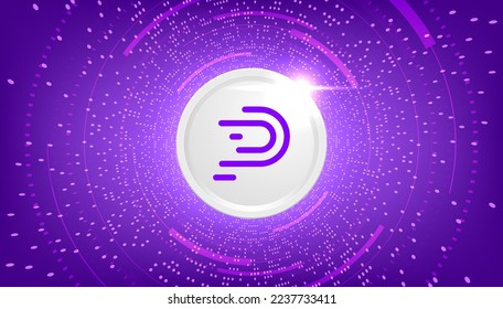 PolySwarm (NCT) coin cryptocurrency concept banner background.