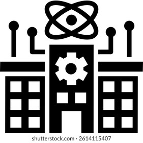 Polytechnic Icon Glyph Vector Illustration