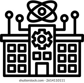 Polytechnic Icon Outline Vector Illustration