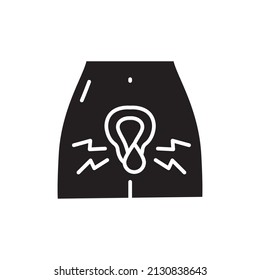 Icono de línea de color de poliuria. Elemento vector aislado. Pictograma de esquema para página web, aplicación móvil, promoción