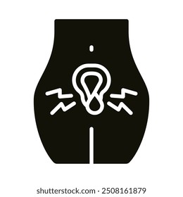 Polyuria Symbol Symbol Linie Vektorgrafik