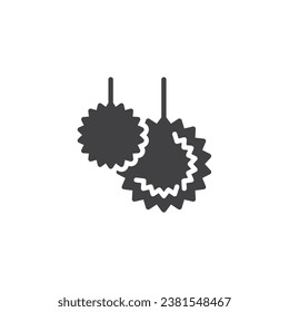 Pom poms decorations vector icon. filled flat sign for mobile concept and web design. Party pom poms glyph icon. Symbol, logo illustration. Vector graphics