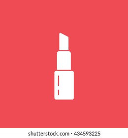 Pomade Flat Icon On Red Background
