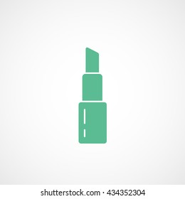Pomade Green Flat Icon On White Background