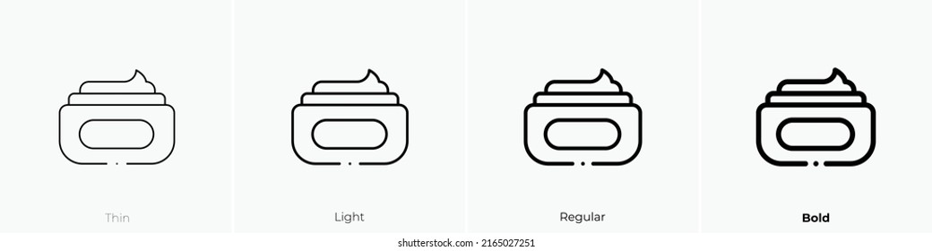 pomade icon. Linear style sign isolated on white background. Vector illustration.