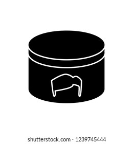 pomade icon vector. barbershop icon glyph style