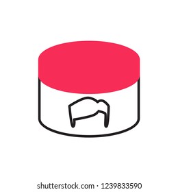 pomade icon vector with modern style. barbershop icon