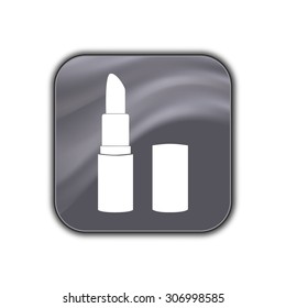 pomade lipstick icon - vector button