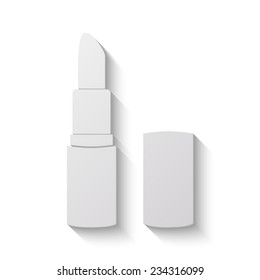 pomade lipstick vector icon - paper illustration
