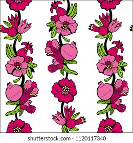 pomegranate blossom pattern