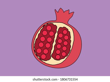 Diseño granate con fondo azul