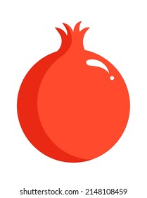 Pomegranate fruit. Healthy Food. Vector illustration
