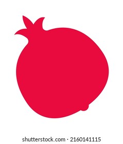 Pomegranate fruit icon. Vector illustration
