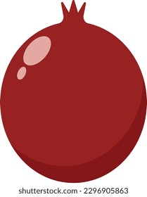 Pomegranate Fruit Vector Illustration isolated on white background
