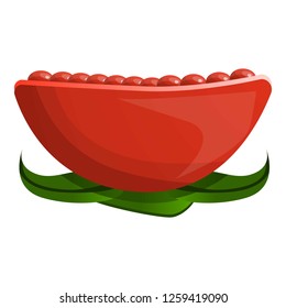 Pomegranate icon. Cartoon of pomegranate vector icon for web design isolated on white background