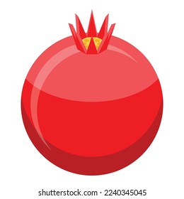 Pomegranate icon isometric vector. Armenia nation. Travel country