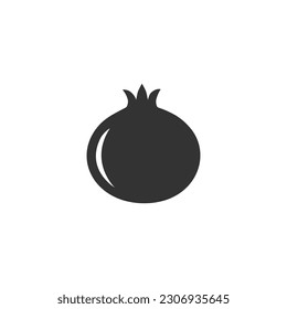Pomegranate icon in modern flat style vector
