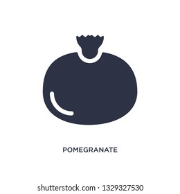 pomegranate icon. Simple element illustration from fruits concept. pomegranate editable symbol design on white background. Can be use for web and mobile.
