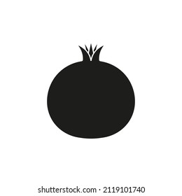 Pomegranate icon. Vector. Flat design.