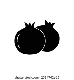 pomegranate icon vector fruit icon