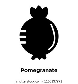 Pomegranate icon vector isolated on white background, Pomegranate transparent sign , food and fruit symbols