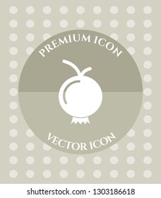Pomegranate Icon for Web, Applications, Software & Graphic Designs.