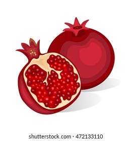 Pomegranate Isolated