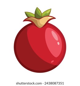 Ilustración de vector plano aislado de granada