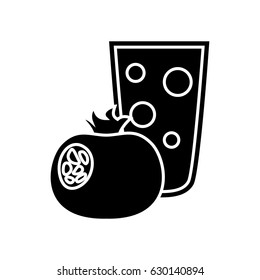 pomegranate  juice glass icon