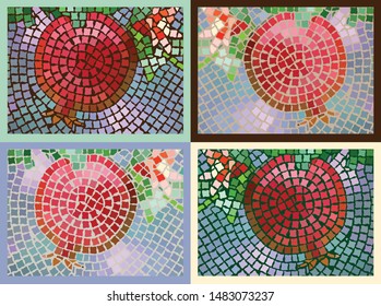 Pomegranate Mosaic Modern Multiple options