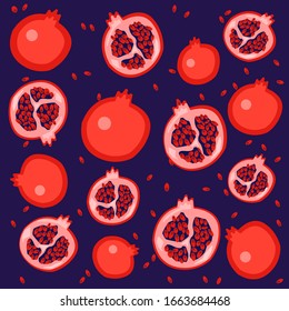 pomegranate pattern can decorate your life, packs, postcards, backgrounds, screensavers for your phone or anything else you want.