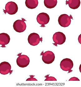 Pomegranate pattern, Happy and sweet New Year Shana Tova with pomegranates and seeds on pomegranate pattern