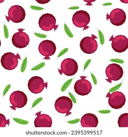 Pomegranate pattern, Happy and sweet New Year Shana Tova with pomegranates and seeds on pomegranate pattern