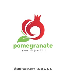 pomegranate red icon Logo Design
