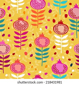 pomegranate seamless pattern