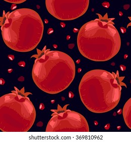 Pomegranate Seamless Pattern