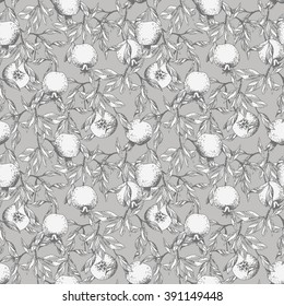 Pomegranate seamless pattern