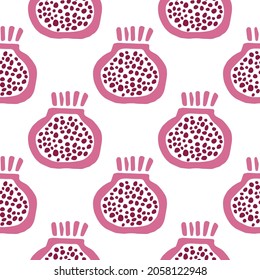 Pomegranate. Seamless pattern, decorative background for cover, textile, packaging and design.