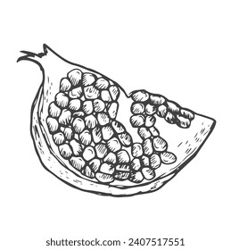 Ilustración de tinta de corte de grano en vector