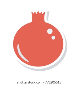 pomegranate sticker icon