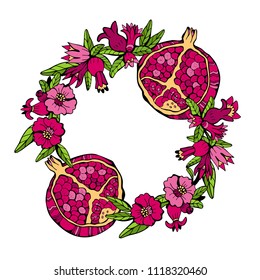 Pomegranate tree plant