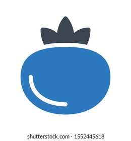 pomegranate vector colour glyph icon